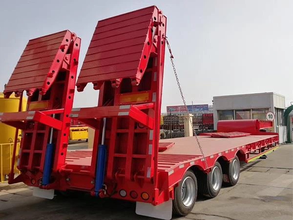 The-two-section-hydraulic-ramp-ride-on-low-loader
