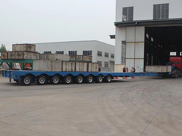 80 ton low loader flatbed trailer