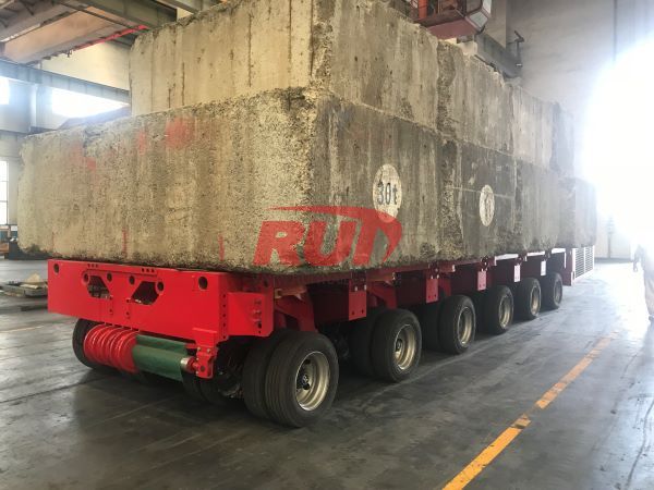 loading test on multi axle trailer