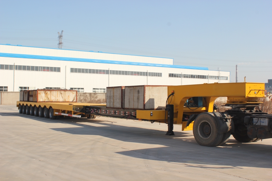 Extendable-low-loader-trailer-8-axles